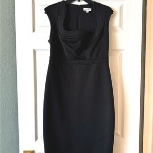 Calvin Klein Black Midi Sheath Dress